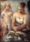 Grigory Gluckmann, Early Morning, oil on panel