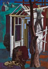 Peppino Mangravite, Music on the Rooftops, oil on canvas