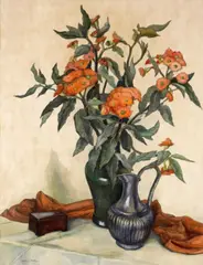 Rowena Meeks Abdy, Flowering Eucalyptus, watercolor and pencil on paper on board