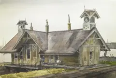 James Patrick, Old Sailor's Haven, New York City, 1939, watercolor on paper