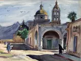 From Alamos by Emil Kosa Jr., watercolor on paper, sold Apr 2008