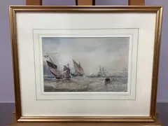 Edwin Hayes, Coastal Scene, with...