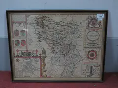 John Speede, A Map of Darbieshire...