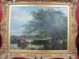 Henry Dawson, Cattle Watering in a...