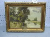 Percy Hipkin, *ARR, A River Scene,...