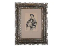 Antonín Procházka, Lovers, 1930s, Ink, paper