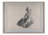Milan Paštéka, Girl in a Pleated Skirt, 1980, Lithography, paper