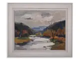 Jaroslav Kotas, Motif from Sázava River, First half of 20th century, Oil on hardboard