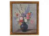 Jaroslav Veris, Bouquet with Foxgloves, Oil on hardboard