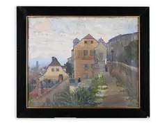 Jaroslav Malínský, City Panorama, 1919, Oil on canvas