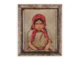 Bohumír Číla, A Gypsy Girl, 1936, Oil on canvas