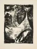 Marino Marini, L'idea del Cavaliere (Blatt 8 Aus: Europäische Graphik VI), 1968, Lithografie auf BFK RIVES (Wasserzeichen)
