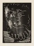Pablo Picasso, Tête d'Homme barbu, 1966, Aquatintaradierung auf Velin