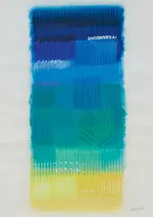 Heinz Mack, Tage am Meer, 1996, Farbserigrafie auf Bütten