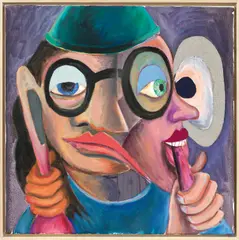 Armin Boehm, "Edgy", 2019, Öl auf Leinwand