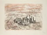 Manhattan (Aus: New York City) by Salvador Dalí, 1964, Farbradierung auf Japan, sold Mar 2025