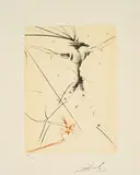 Salvador Dalí, Le Petit Chevalier, 1969/80, Farbkaltnadel und Farbaquatinta auf Chiffon de Mandeure (Trockenstempel)