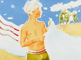 Norbert Bisky, "Alliierter Waschtag", 2004, Öl auf Leinwand