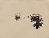 Antoni Tàpies, Arc Rouge, 1973, Farblithografie auf Arches FRANCE (Wasserzeichen)