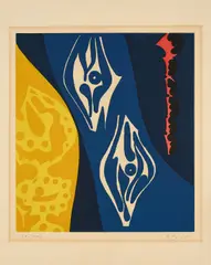 Ernst Wilhelm Nay, Farbaquatinta 1965 - 8, 1965, Farbradierung auf Bütten