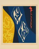 Ernst Wilhelm Nay, Farbaquatinta 1965 - 8, 1965, Farbradierung auf Bütten