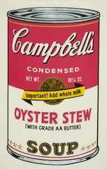 Andy Warhol, Campbell's Soup II (Oyster Stew), 1969, Farbserigrafie auf beschichtetem Papier