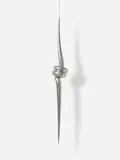 Roberto Cordone, Perpendicolare, Aluminium, gegossen und verchromt