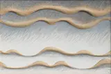 Ilona Keserü, "Szürke" (Grau), 1984, Öl, Bleistift und Leinenrelief, vernäht auf Leinwand