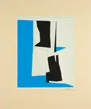 Richard Mortensen, Houlgate, 1960, Farbserigrafie auf leichtem Karton
