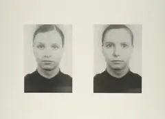 Thomas Ruff, Doppelporträt, 1995, Offset auf Schoeller Durex (Trockenstempel)