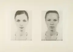 Thomas Ruff, Anderes Doppelportrait 2, 1995/96, Serigrafie auf SCHOELLER DUREX (Trockenstempel)