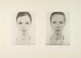 Thomas Ruff, Anderes Doppelportrait 2, 1995/96, Serigrafie auf SCHOELLER DUREX (Trockenstempel)