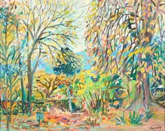 Robert Savary, L'automne en Ile de France, Öl auf Leinwand