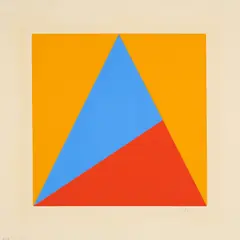 Winfred Gaul, Ohne Titel, Um 1970, Farbserigrafie auf leichtem Karton