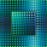 Victor Vasarely, Ohne Titel, Farbserigrafie auf Papier