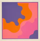 Karl Gerstner, Aus: Art Scene Düsseldorf, 1971, Farbserigrafie auf Karton