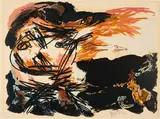 Karel Appel, Rencontre, 1962, Farblithografie auf BFK RIVES (Wasserzeichen)