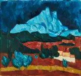 Arthur Fauser, Bei Le Tholonet, Öl auf Leinwand