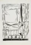 Lyonel Feininger, Gelmeroda, 1920, Holzschnitt auf Japan