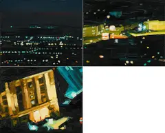 Ralph Fleck, Parisbild 4/XII, 1990, Öl auf Leinwand