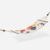 Alexander Calder, Hammock, 1976, hand-woven cotton, jacaranda, zinc-plated steel