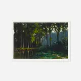 Jon Swihart, Stream Near St. Genevieve, 1990, oil on paper