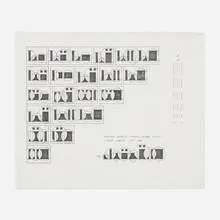 Channa Horwitz, Language Series I Circles & Squares #2 of 8, 1964-2004, ink on graph paper