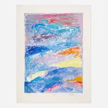 Susan Moss, Crevice, 1983, oil pastel on paper