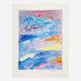 Susan Moss, Crevice, 1983, oil pastel on paper