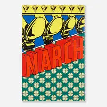Brian Ruppel, March, 1991, acrylic on canvas laid to Masonite
