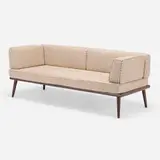 Daybed by Modern, c. 1955, Holland & Sherry upholstery, birch, enameled steel, sold Jul 2022