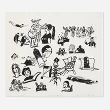 Kim MacConnel, Good News, 2000, screenprint
