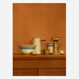 William H. Bailey, Still Life with Eggs, Candlestick and Bowl