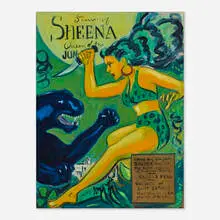 Raúl Guerrero, Sheena Queen of the Jungle, 1991, oil on canvas